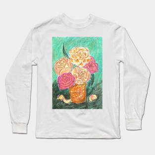 Roses in vase Long Sleeve T-Shirt